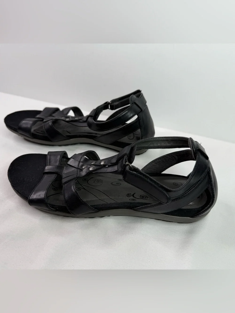 Baretraps Ryen Black Gladiator Style Fisherman Sandal Size 10